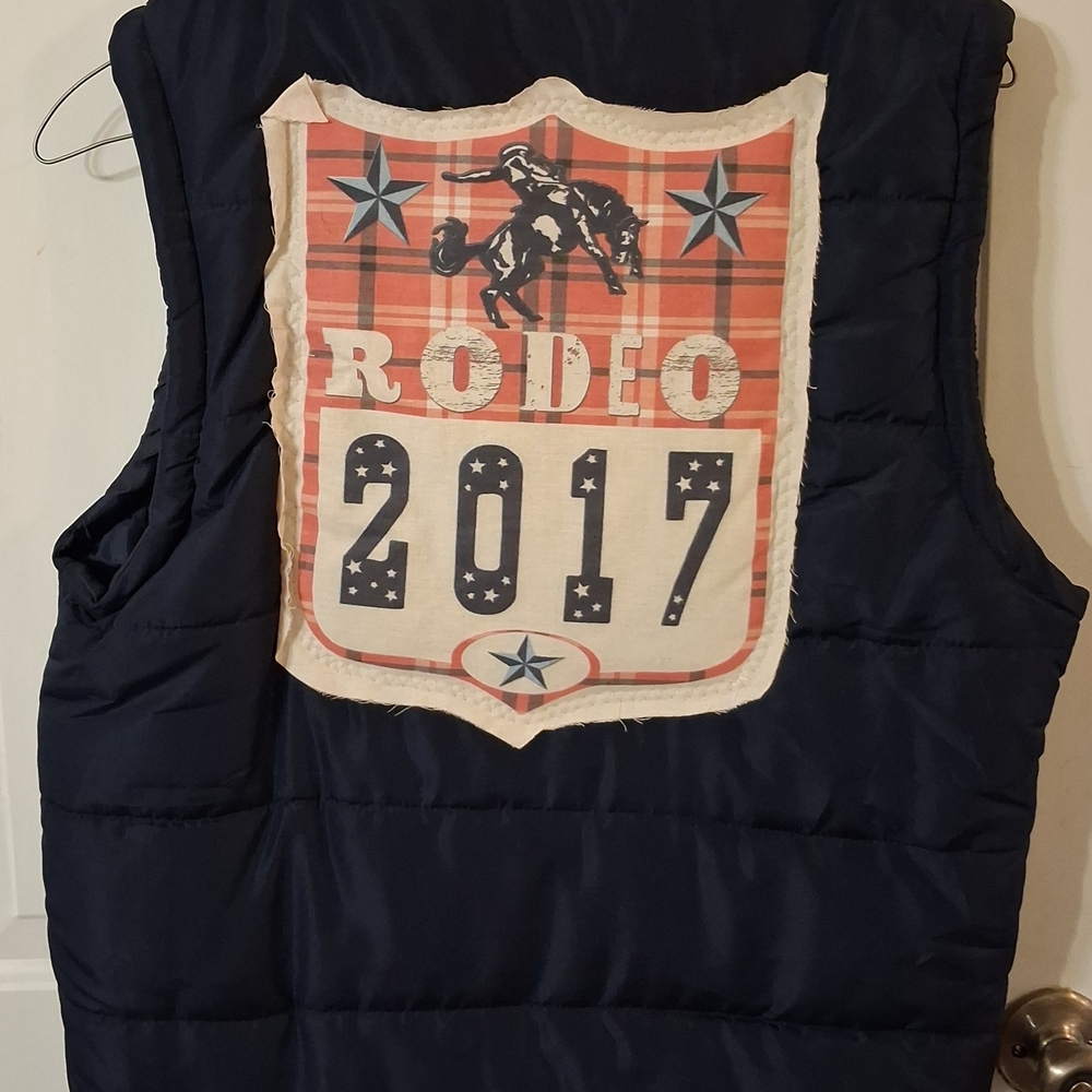 Burnside Midnight Blue "RODEO" Puffer Vest